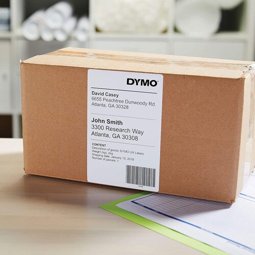 LabelValue.com | Dymo 30252 Address Labels - (1-1/8 x 3-1/2) for Dymo  450, 4XL, Zebra Desktop Printers - 2 White Rolls Per Pack