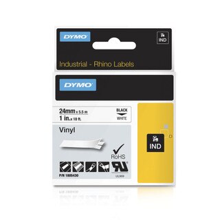 Dymo Rhino 1805430 White Vinyl