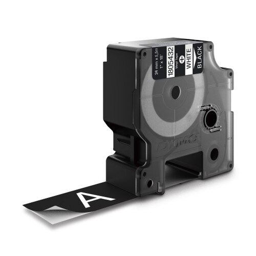 Dymo Rhino 1805432 Black Vinyl