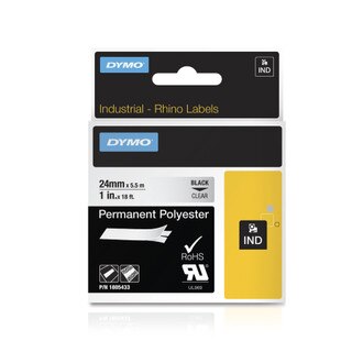 Dymo Rhino 1805433 Clear Permanent
