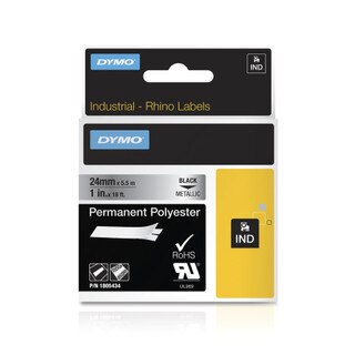 Dymo Rhino 1805434 Metallic Poly