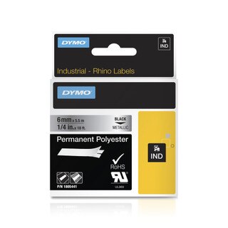 Dymo Rhino 1805441 Metallic Label