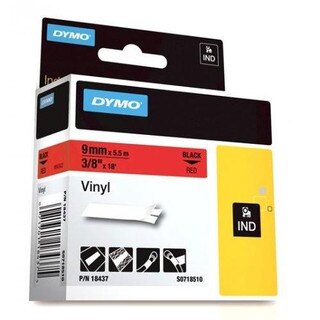 Dymo Rhino 18437 Red Vinyl Labels