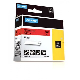 Dymo Rhino 18438 Red Vinyl Labels