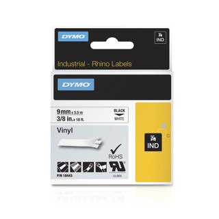 Dymo Rhino 18443 White Vinyl Labels