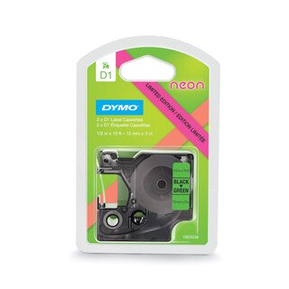 Dymo 1933238 D1 Neon Green Pink