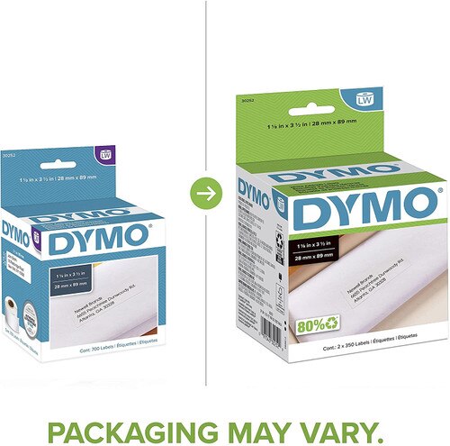 Dymo LV-30252 Green Compatible Address Labels