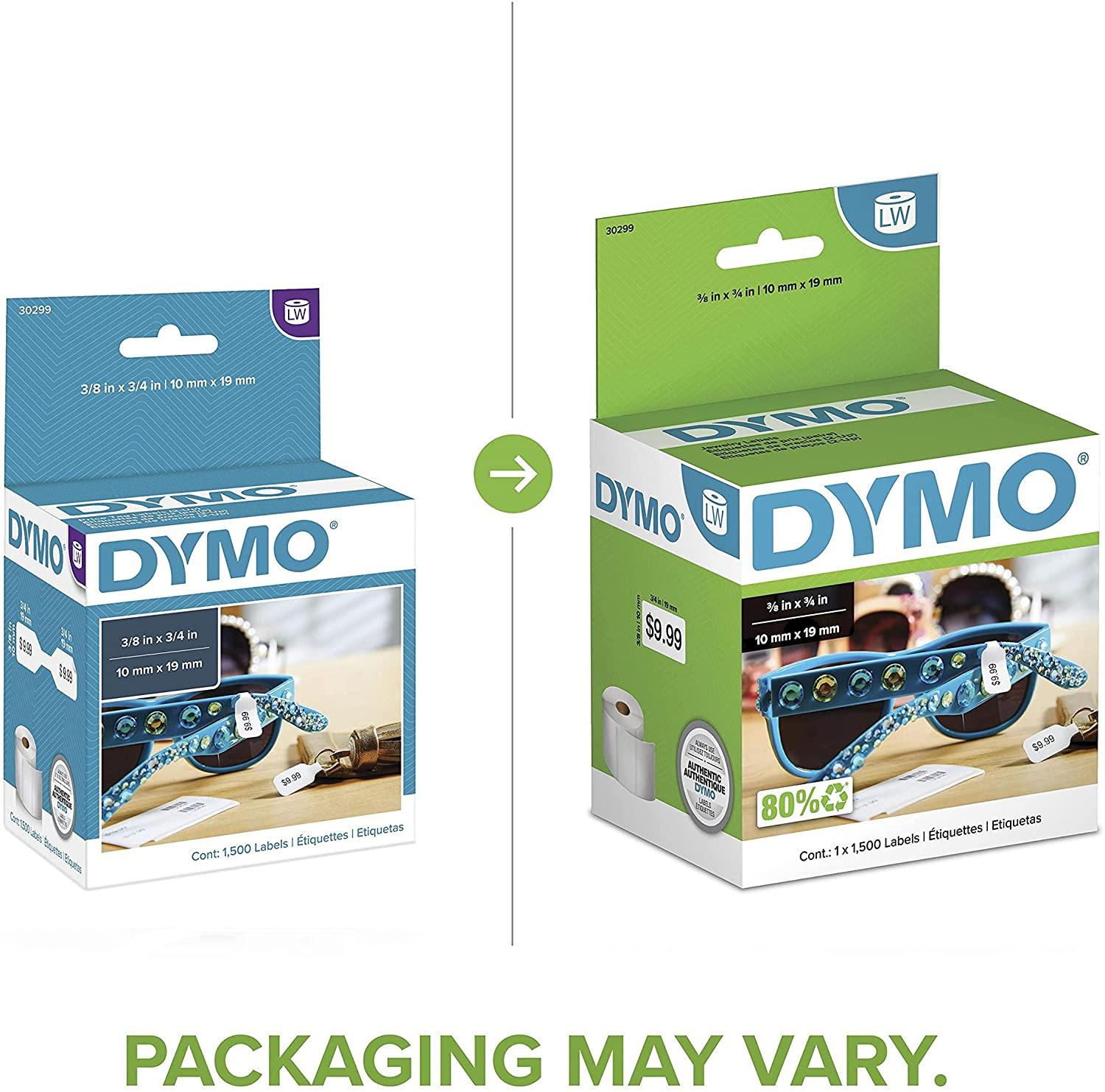 Genuine Dymo 30299 Jewelry Dumbell Labels 2-up