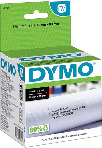 Removable Large Dymo Address Labels, 30321 Dymo Labels