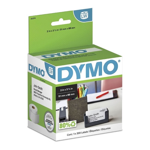 2 X 3-1/2 Appointment Cards - Direct Thermal Paper - DYMO 30374