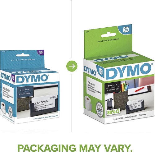 LabelValue.com | Dymo LV-30374 Appointment Cards - 300 White Appointment  Cards Per Roll / Non-Adhesive / 2 x 3.5