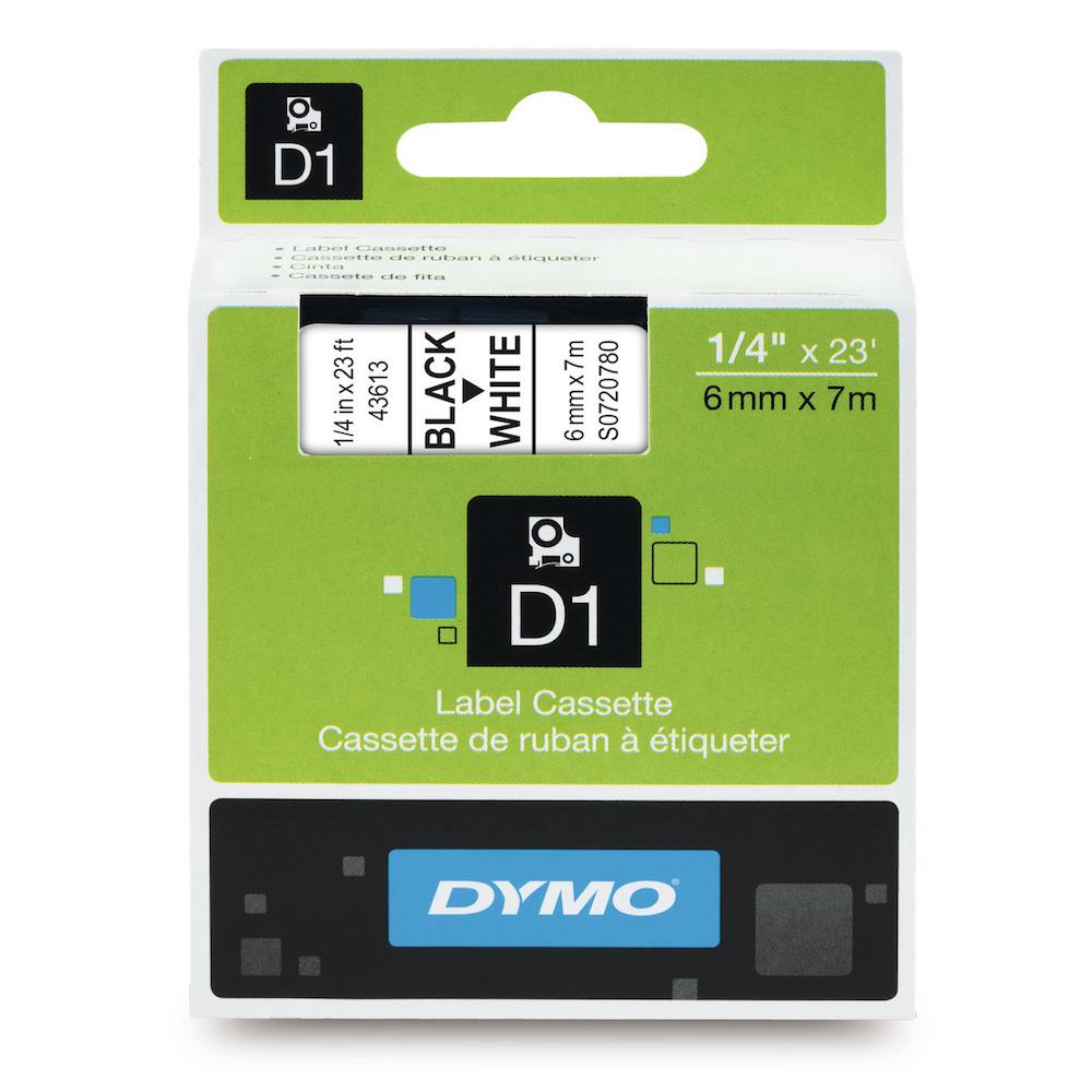 2PK Black on Gold Tape Label Compatible for DYMO 43623 D1 6mm 7M 1/4" X 23' 