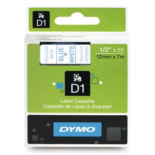 Dymo 45014 D1 Label Blue on White