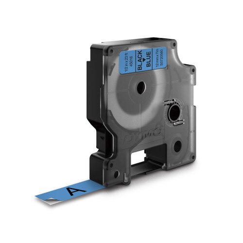 Dymo 45016 D1 Label Tape Black Blue