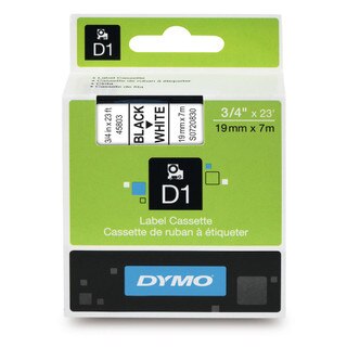 Dymo 45803 D1 Label Black on White