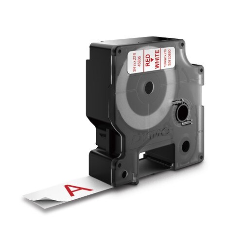 Dymo 45805 D1 Label Red White