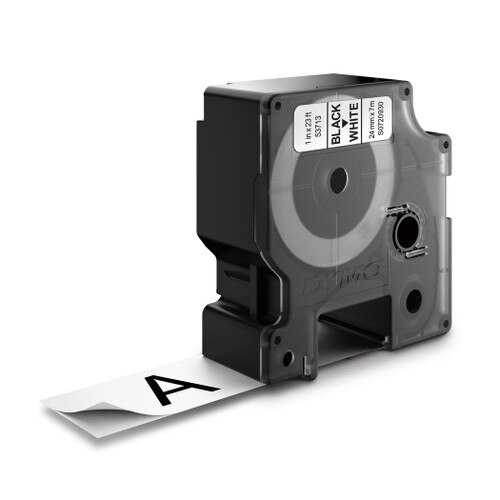 Dymo 53713 D1 Black on White Label